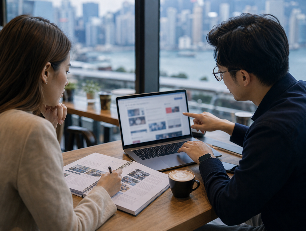 Hong Kong cafe editorial review of AI search source credibility