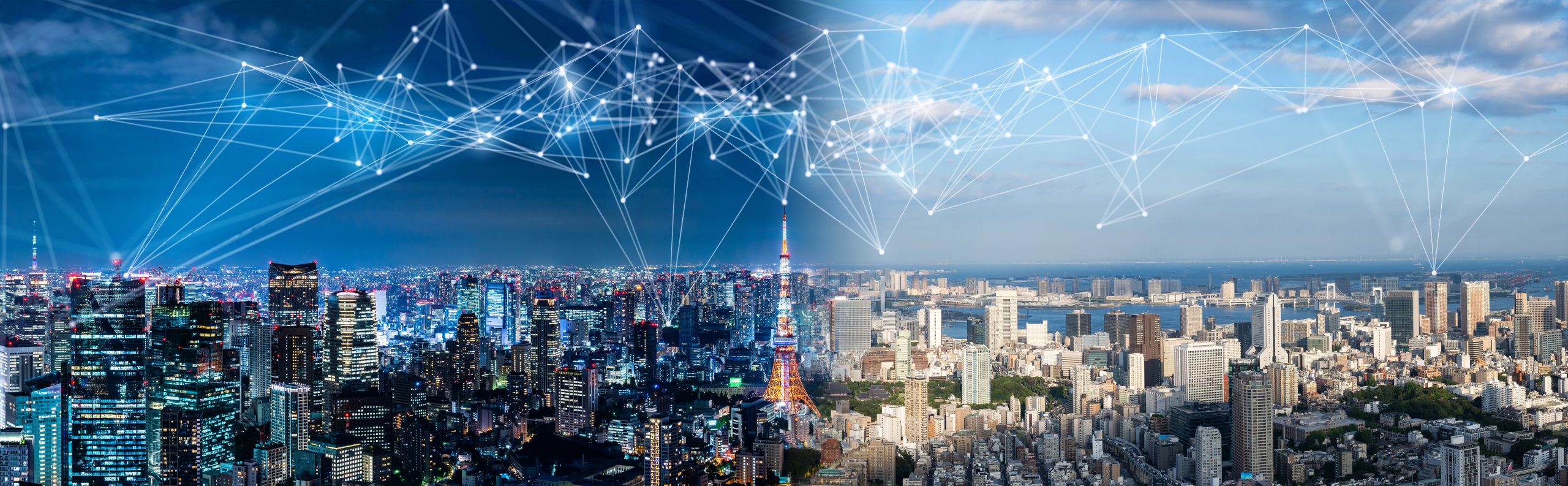 Smart,City,And,Communication,Network,Concept.,Iot(internet,Of,Things).,Ict(information