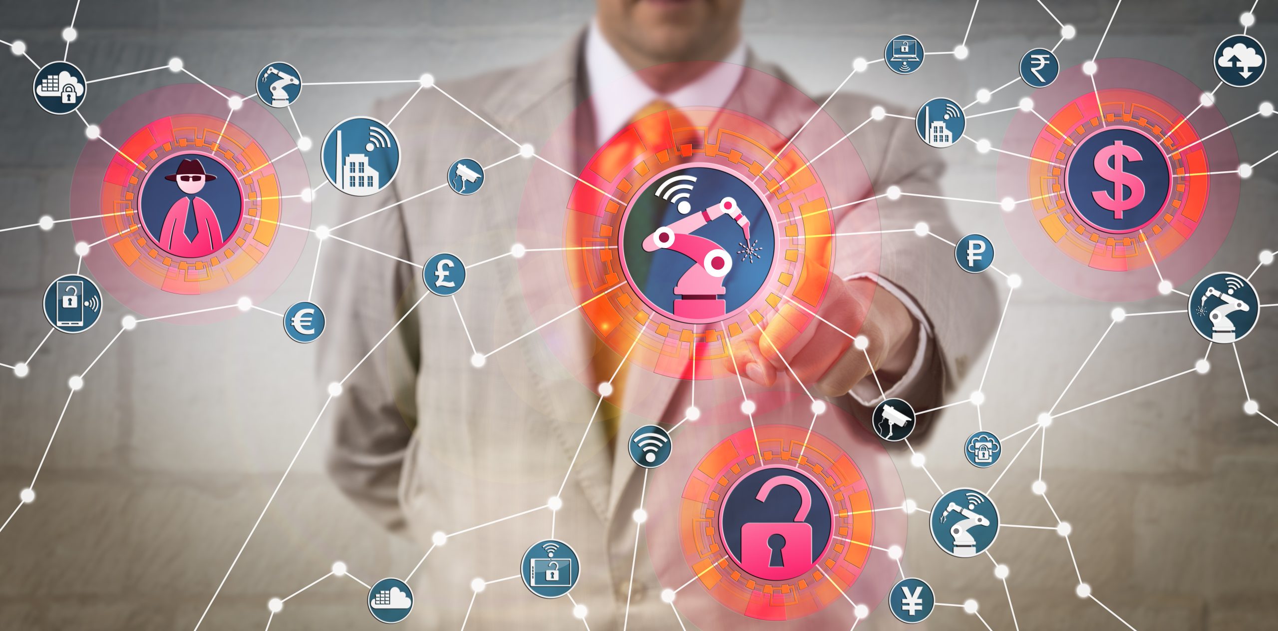 Unrecognizable,Corporate,Manager,Facing,A,Cyber-hijacking,Attack,On,Industrial,Control