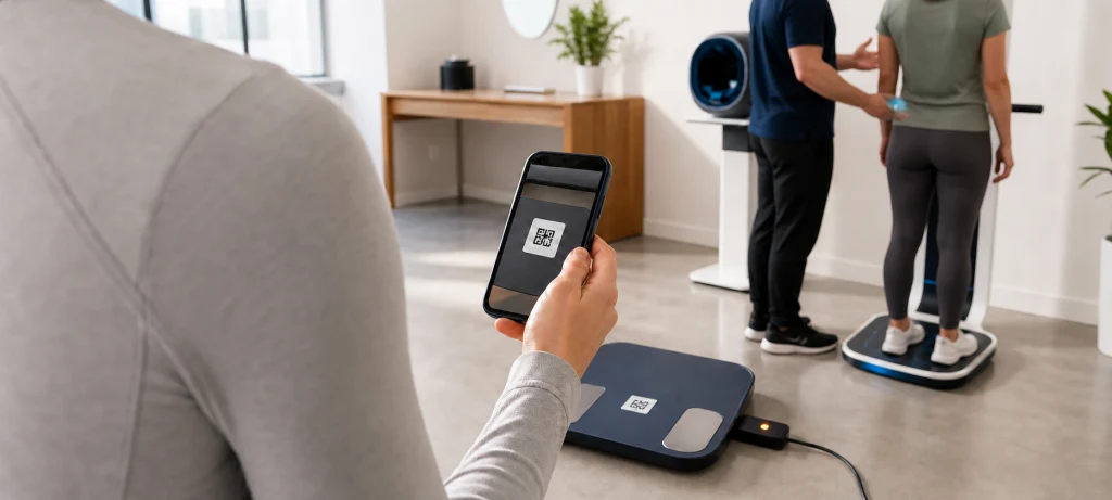 AI-assisted wellness application with connected assessment devices