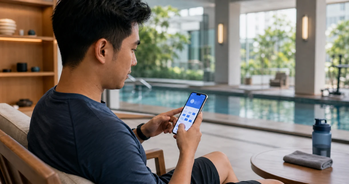 Clubhouse membership and facility-booking app